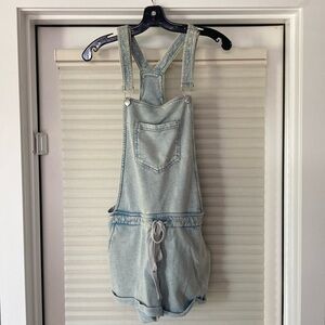 Cotton Romper Overall Shorts